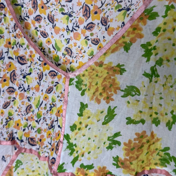 Free People wildflower patchwork mini dress in multi Ivory Combo Size Large - Picture 5 of 12